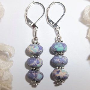 Earring, Earring, Earring, Turquoise Earring, Purple Earring, Earring, NWT 8101